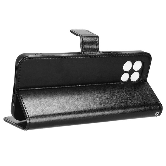 Pattintható tok a T Phone 2 5G, Crazy Horse Wallet, fekete