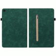 Tok Lenovo Tab M10 10.1 Gen 3, Wallet Pen Slot, zöld