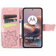 Pattintható tok a Motorola Moto G86 5G, Butterfly, rózsaszín rose gold