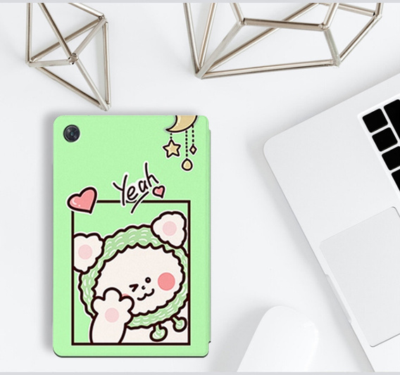 Pattintható tok Lenovo Tab M10 Plus 10.6 Gen 3 TB-125F TB-128F, green bear
