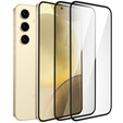 2x edzett üveg a Samsung Galaxy S24+/S25+ Plus, ERBORD 3D teljes képernyő