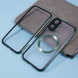 Magnetic Dual Glass MagSafe tok iPhone 16, zöld