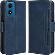 Pattintható tok a Motorola Moto E14, Card Slot, sötétkék
