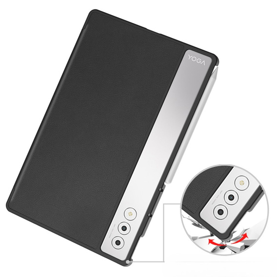 Tok Lenovo Yoga Tab Plus, Smartcase, fekete
