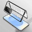 Tok Samsung Galaxy S25, Magnetic Dual Glass, fekete