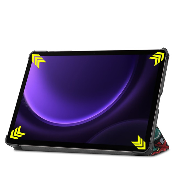 Tok Samsung Galaxy Tab S10 Lite / S10 FE / S9 FE, pánttal, graffiti