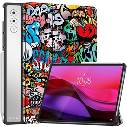 Tok Lenovo Yoga Tab Plus, Smartcase, graffiti