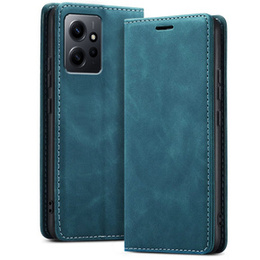 Telefontok a Xiaomi Redmi Note 12 4G, ERBORD Vintage, pénztárca patenttal, kék