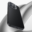 BENKS Kevlar tok iPhone 16 Pro Max, MagSafe, Carbon Fiber, fekete