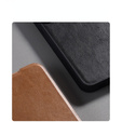 NILLKIN flip tok Samsung Galaxy A56, CamShield Qin Pro, bőr, barna