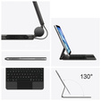 Billentyűzet tok iPad Air 11" 2024, Magnetic Keyboard Touchpad, fekete