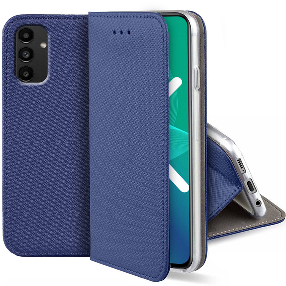 Pattintható tok a Samsung Galaxy A04S / A13 5G, Wallet Smart Magnet, kék