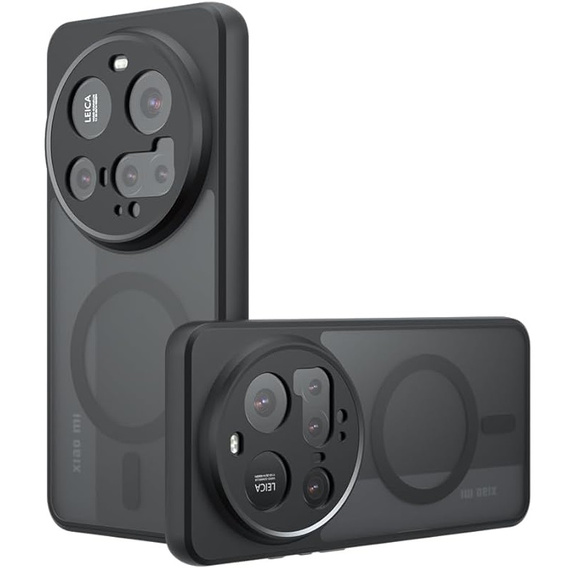 Tok Xiaomi 15 Ultra-hoz, MagSafe, ERBORD Matt Case, fekete