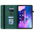 Tok Lenovo Tab M10 10.1 Gen 3, Wallet Pen Slot, zöld