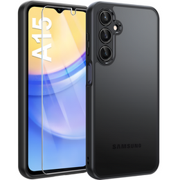 Telefontok a Samsung Galaxy A15, Fusion, átlátszó / fekete + 9H üveg