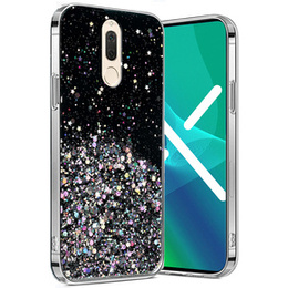 Telefontok a Huawei Mate 10 Lite, Glittery, fekete