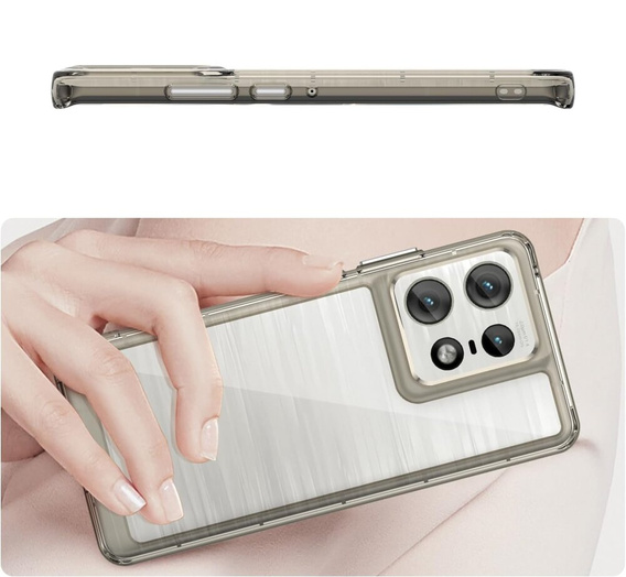 Telefontok a Motorola Edge 50 Pro, Fusion Hybrid, átlátszó / szürke