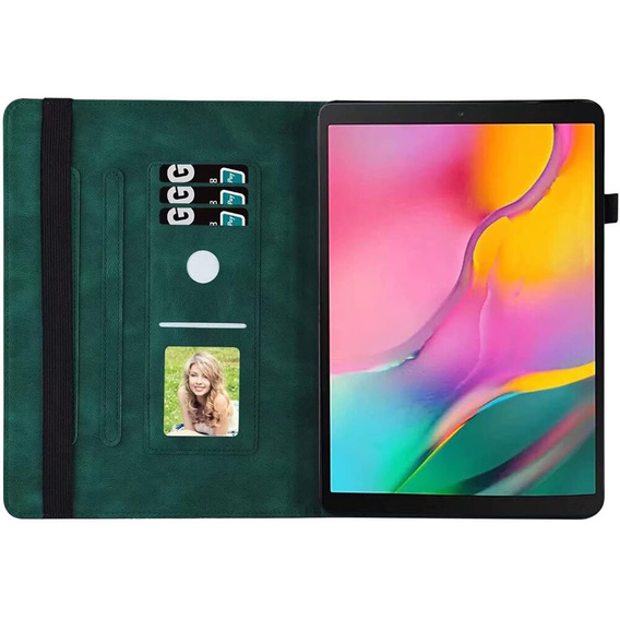 Telefontok a Lenovo Tab M9, Wallet Pen Slot, butterflies, barna
