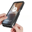 Tok Motorola Moto G32 készülékhez, Shockproof, fóliával, fekete