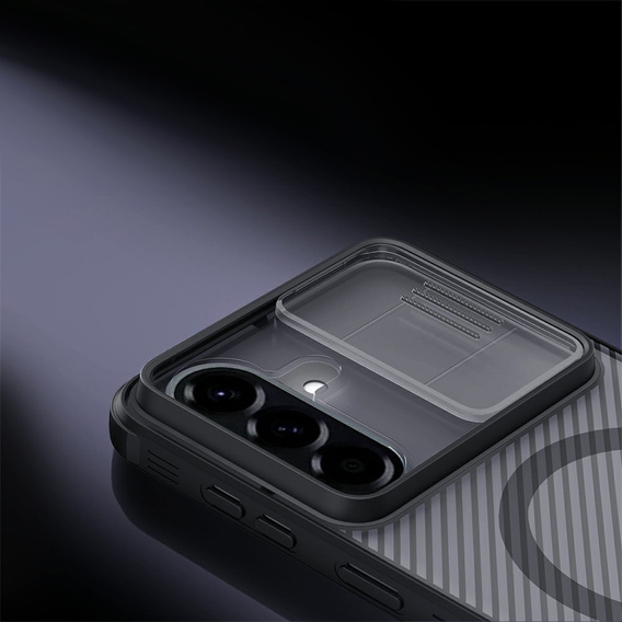 Nillkin CamShield Pro mágneses tok Samsung Galaxy A57 5G készülékhez, átlátszó/fekete