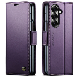 CASEME Litchi pénztárca flip tok Samsung Galaxy Z Fold7 5G számára
