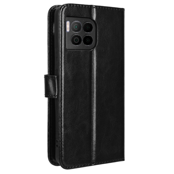Pattintható tok a T Phone 2 Pro 5G, Crazy Horse Wallet, fekete