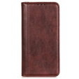 Telefontok a Samsung Galaxy S24 Ultra, Wallet Litchi Leather, barna