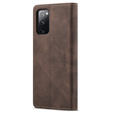 CASEME tok Samsung Galaxy S20 FE, Leather Wallet Case, barna