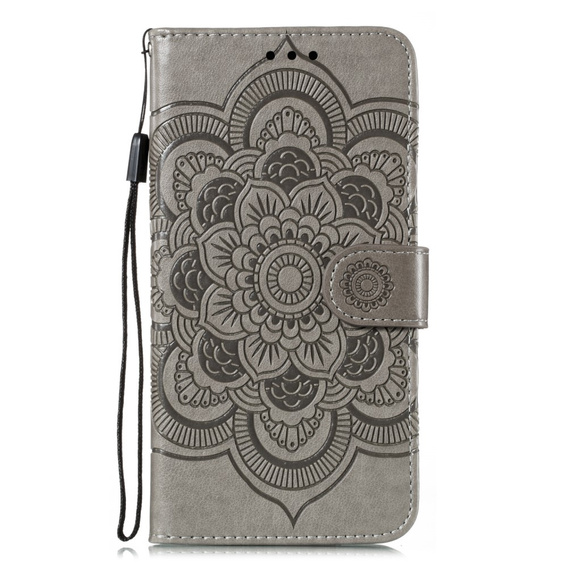 Pattintható tok a Xiaomi Redmi Note 9s/ 9 Pro, Mandala Flower, szürke