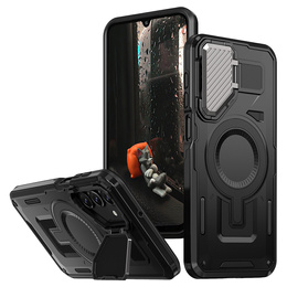 Tok Samsung Galaxy A16, Military MagSafe with camera protection, fekete