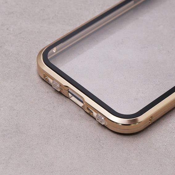 Tok iPhone 13, Magnetic Dual Glass, arany