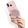 Telefontok a Samsung Galaxy A40, Glittery, rózsaszín