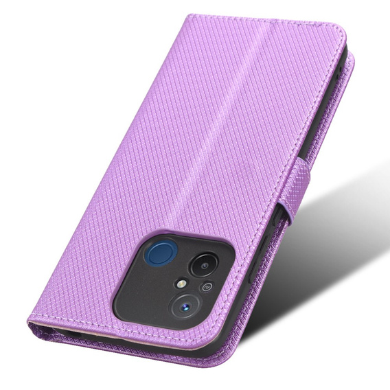 Pattintható tok a Xiaomi Redmi 12C, Wallet, Smart Magnet, lila