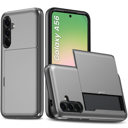 Telefontok a Samsung Galaxy A56 5G, Sliding Card Holder, szürke
