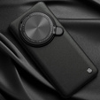 Tok a Xiaomi 14 Ultra, páncélozott Nillkin, Camshield Prop Leather Coated, for Magsafe, fekete