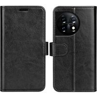 Pattintható tok a OnePlus 11 5G, Wallet Case, fekete