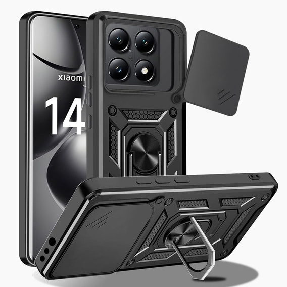 Telefontok a Xiaomi 14T, CamShield Slide, fekete