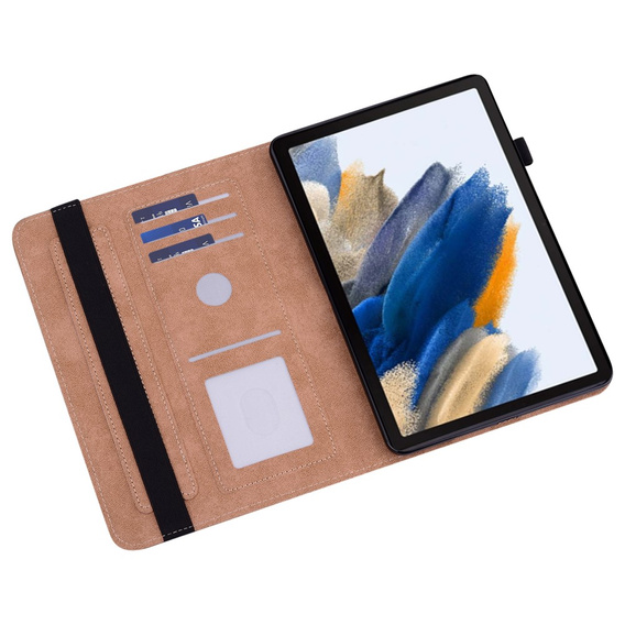 Tok Samsung Galaxy Tab A9, Classic, tolltartóval, fekete