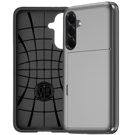 Telefontok a Samsung Galaxy A56 5G, Sliding Card Holder, szürke