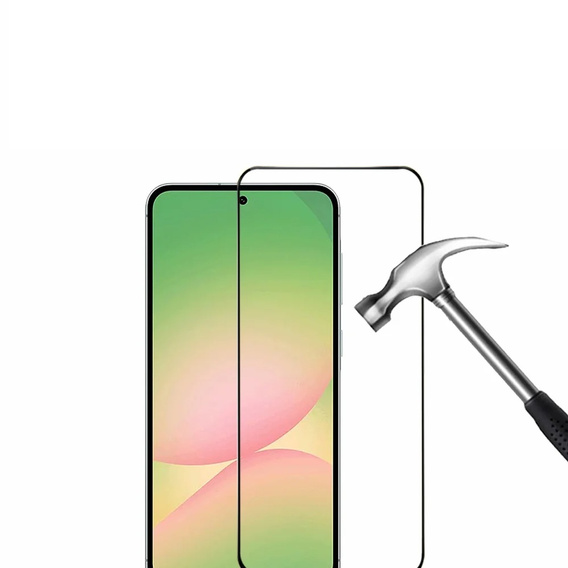 3D edzett üveg Samsung Galaxy A56 készülékhez, fekete keret
