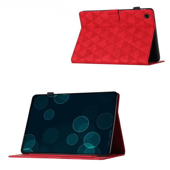 Tok Lenovo Tab M10 Plus 10.6 Gen 3 TB-125F TB-128F, Classic, tolltartóval, piros
