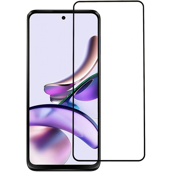 3D edzett üveg Motorola Moto G13 készülékhez, fekete