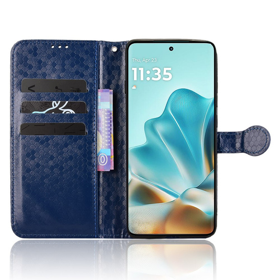 Flap tok Motorola Edge 60 / 60 Fusion, Wallet Rhombus, kék