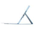 Billentyűzet tok iPad 11" 2025 A16 (11 gen.) / iPad 10.9" 2022 (10 gen.), Rotary 360° Leather, világoskék