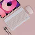 Tok + billentyűzet Apple iPad Pro 11" 5 gen. 2024, Leather Pen Slot TouchPad, fekete