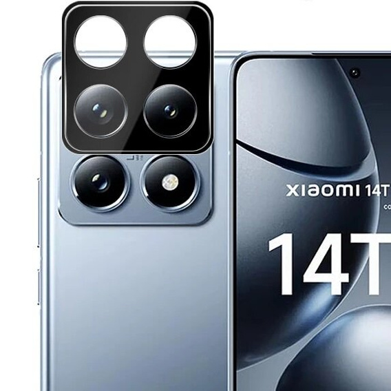 Edzett kameraüveg Xiaomi 14T, fekete