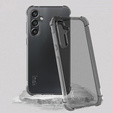 IMAK Telefontok a Samsung Galaxy S23 FE, Dropproof, átlátszó / fekete