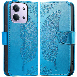 Pattintható tok a Xiaomi Redmi 15C 4G/LTE, Butterfly, kék
