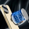 Magnetic Dual Glass MagSafe tok iPhone 15, arany