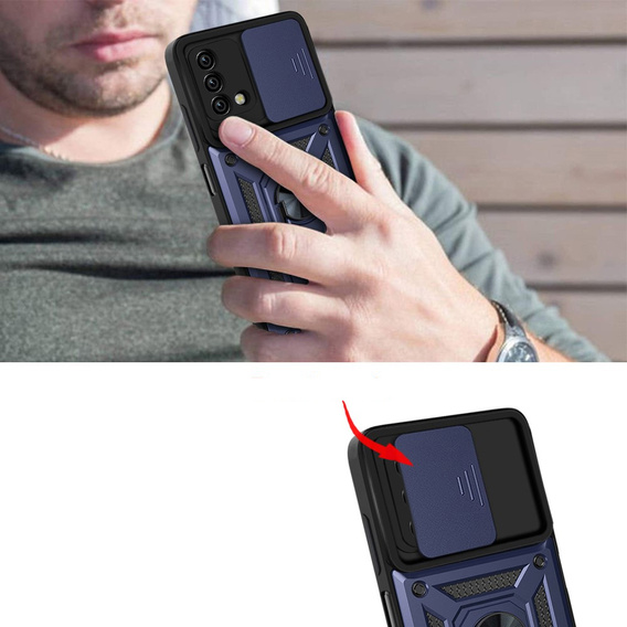 Telefontok a Oppo A74 4G, CamShield Slide, kék